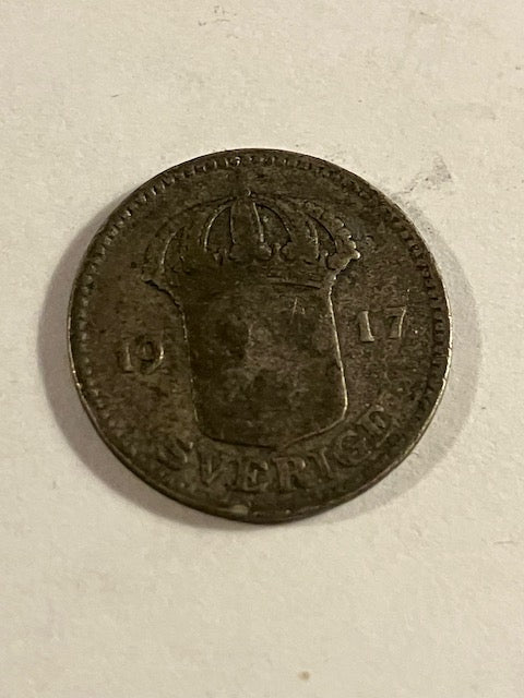 25 øre 1917 Sverige