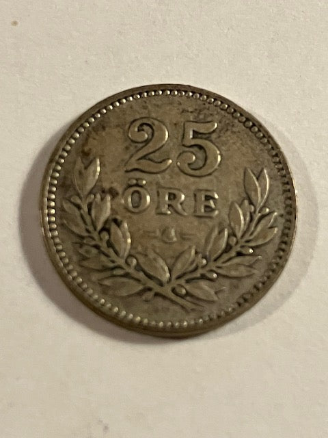 25 øre 1914 Sverige