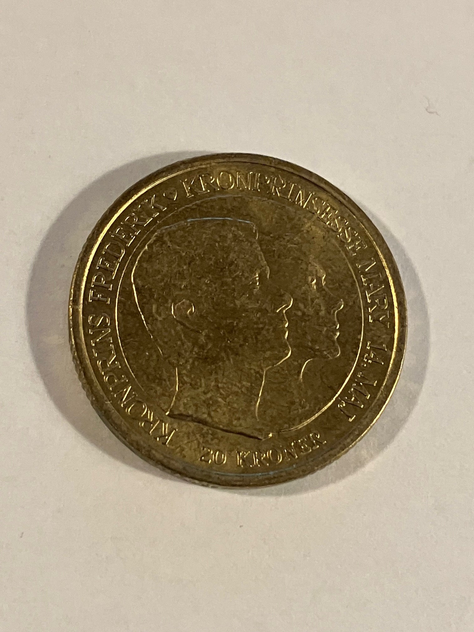 20 Kroner Kronprinseparrets bryllup 2004