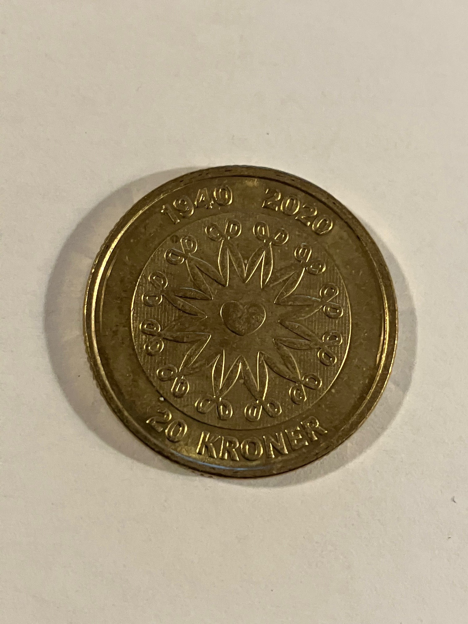 20 Kroner - Dronning Margrethe II, 80 års fødselsdag 2020