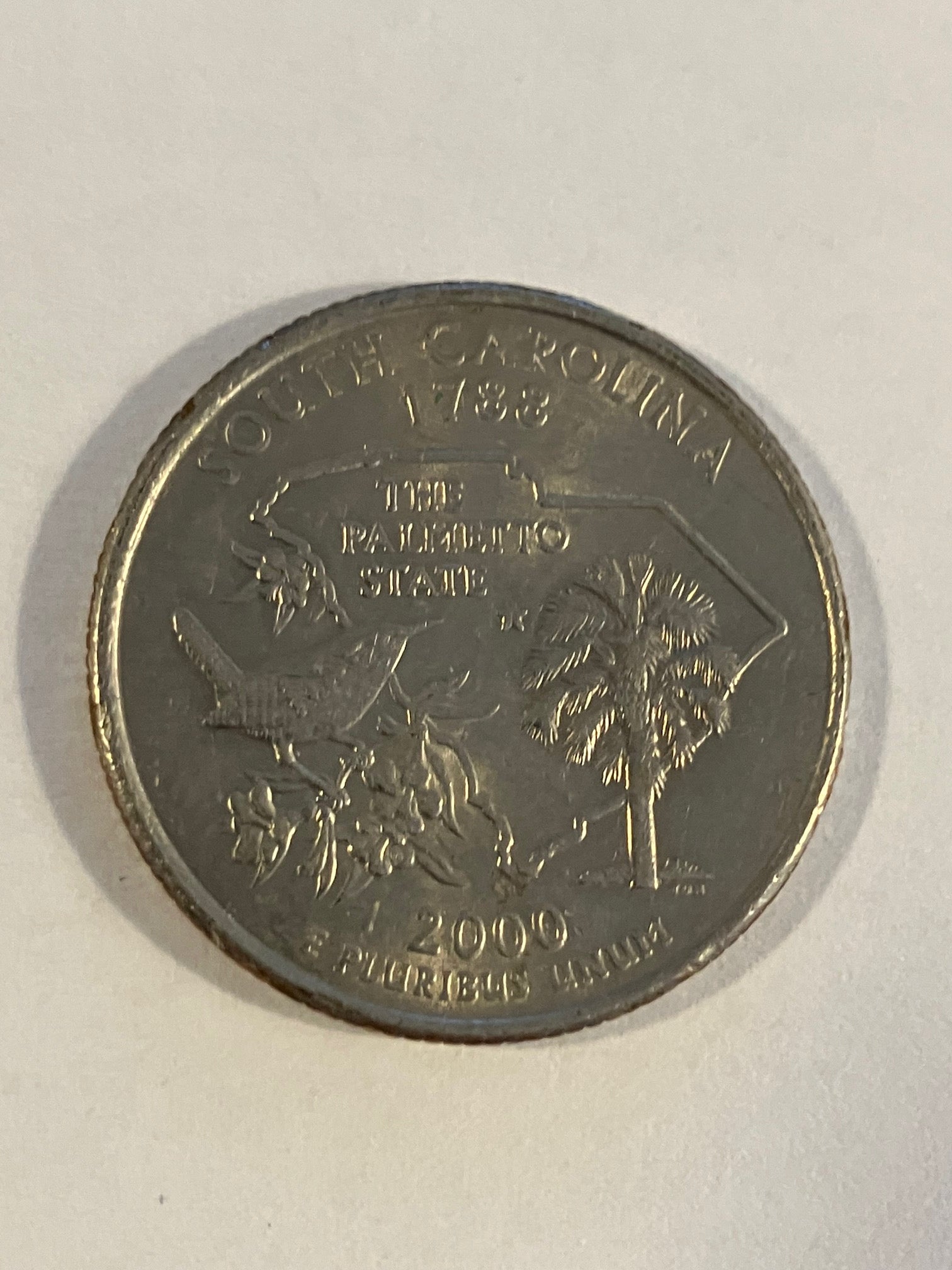 Quarter Dollar South Carolina 2000