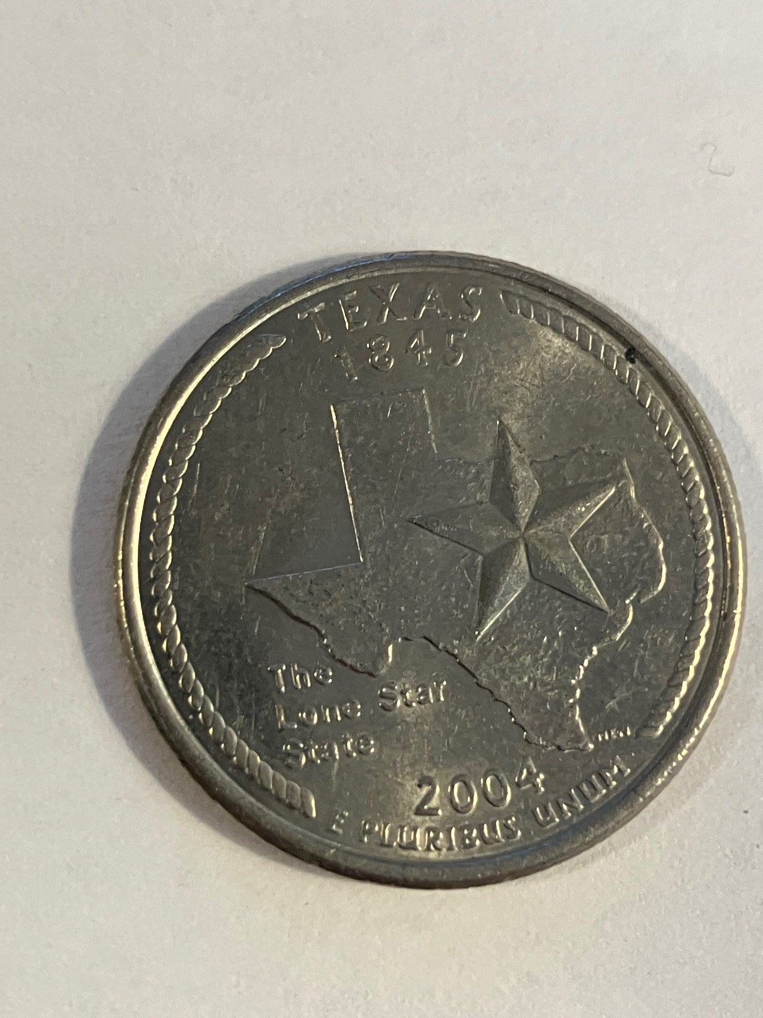 Quarter Dollar USA Texas 2004