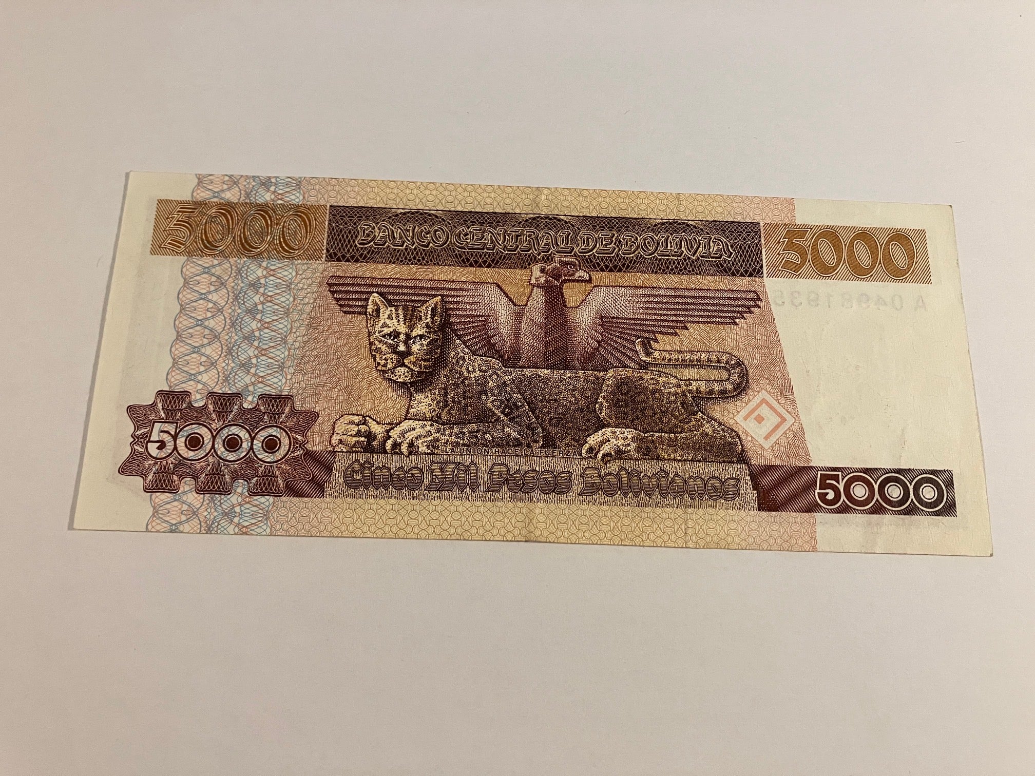 5000 Pesos Bolivia