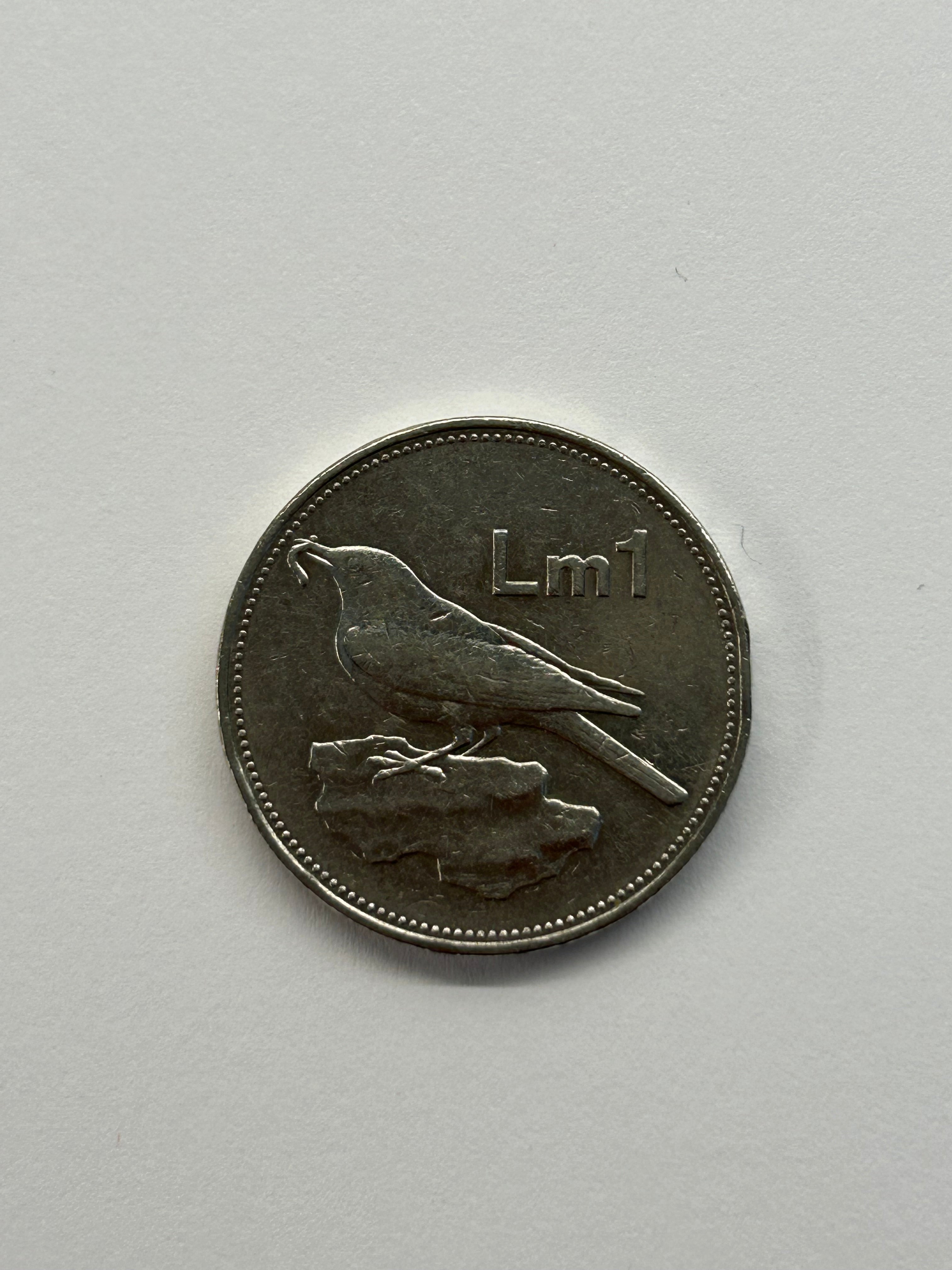 1 Lira Malta 1986