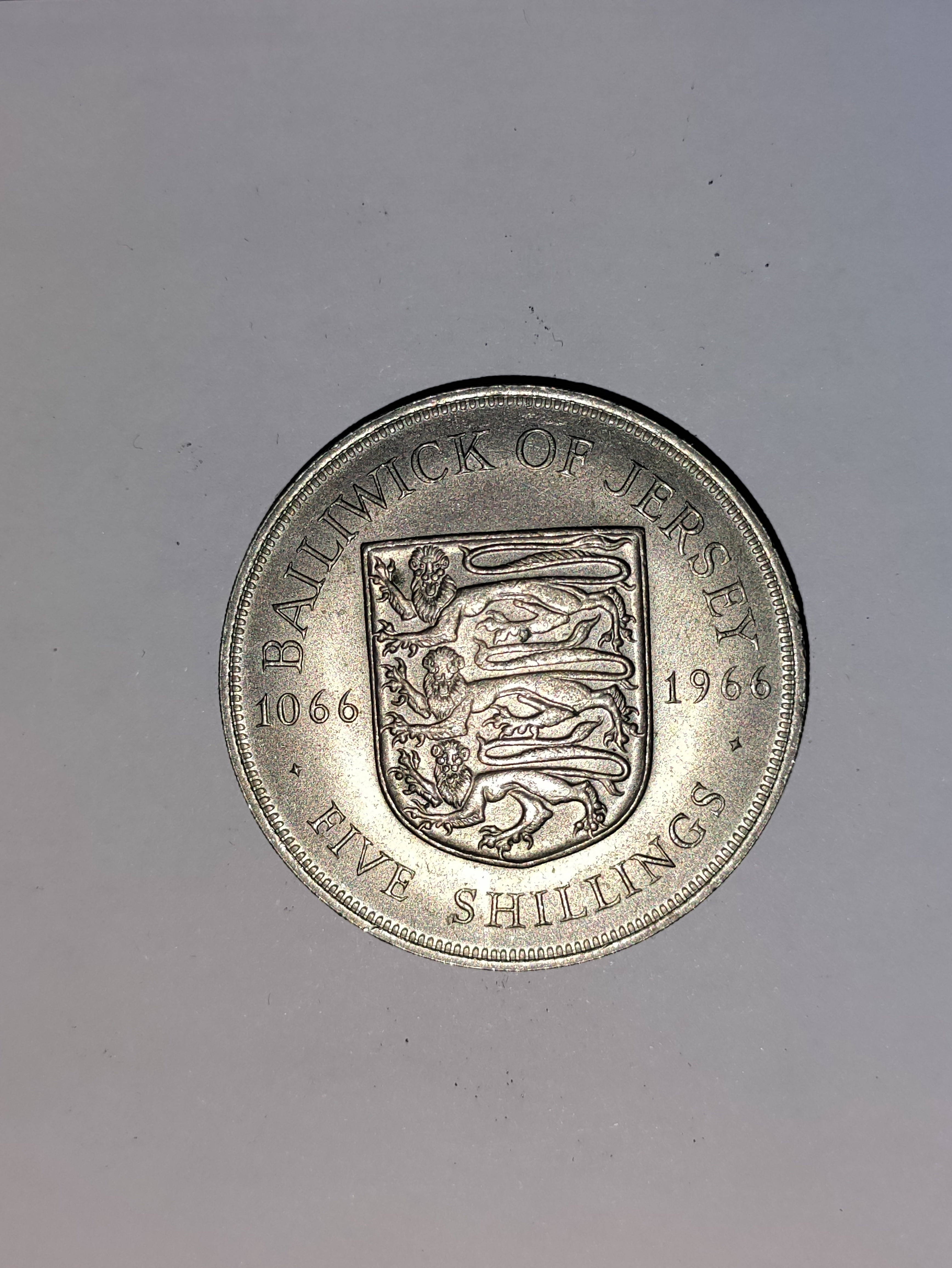 Five Shillings 1966 Jersey