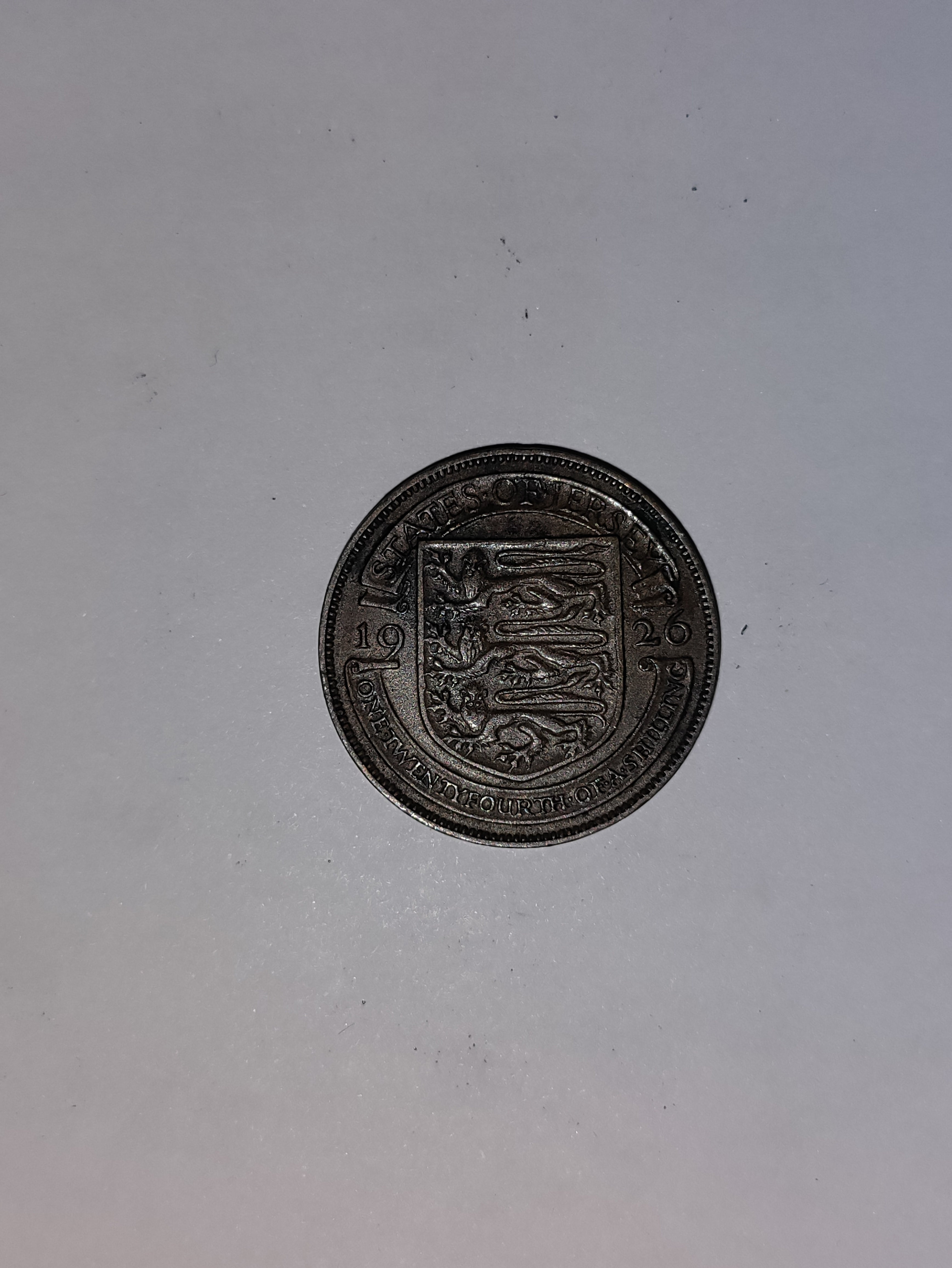 1/24 Of a Shilling Jersey 1926