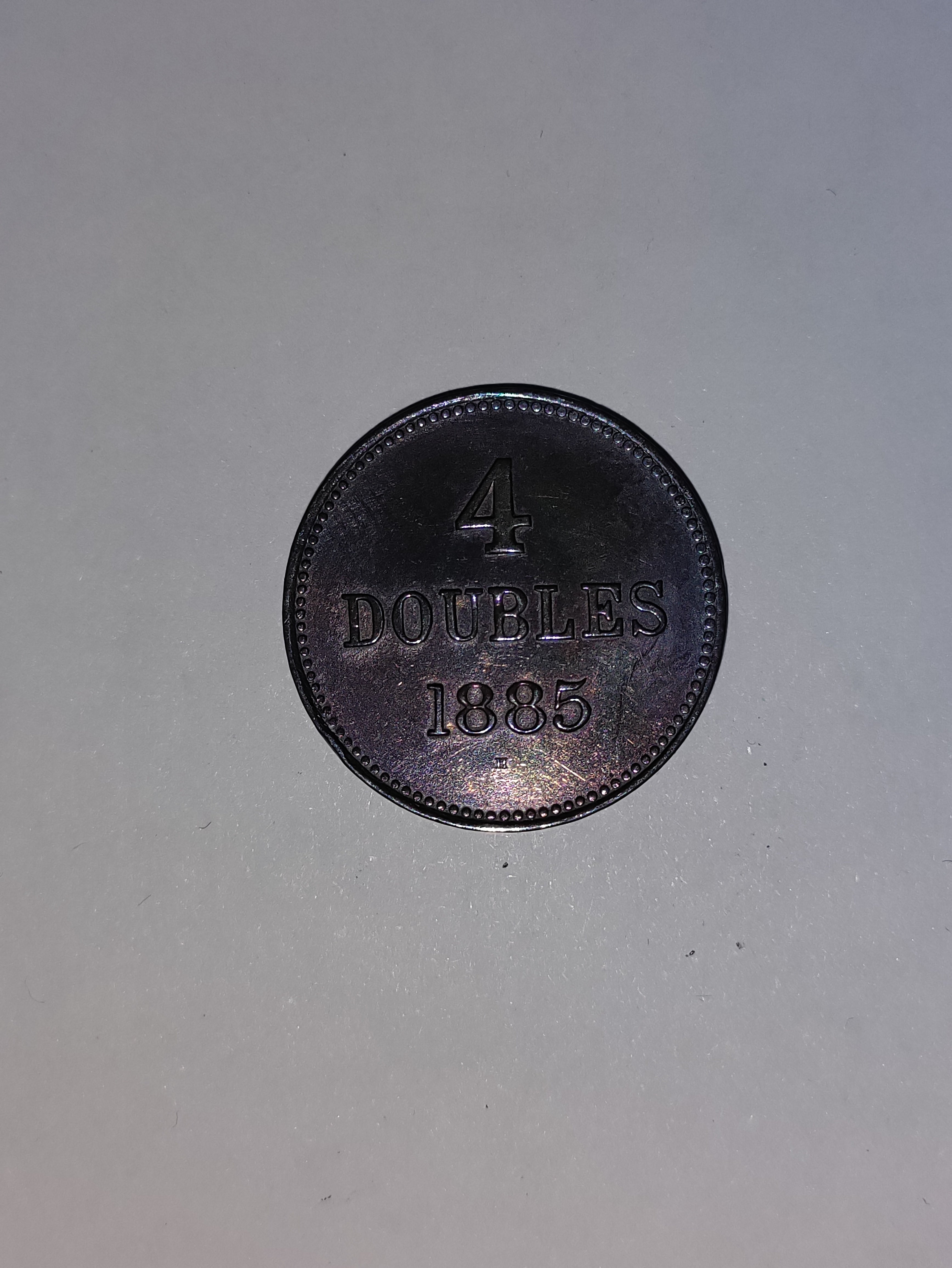 4 Doubles Guernsey 1885