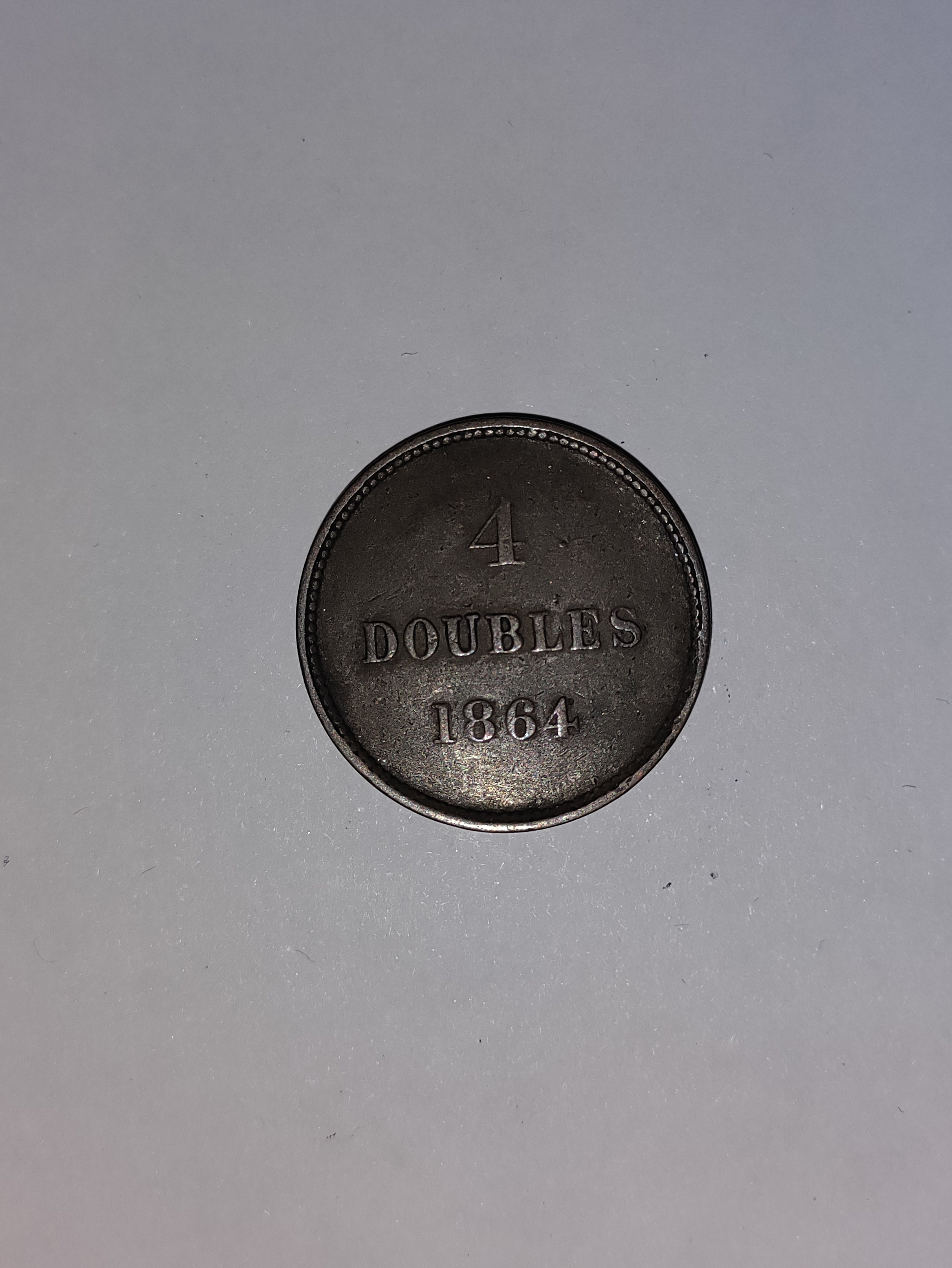 4 Doubles 1864 Guernsey