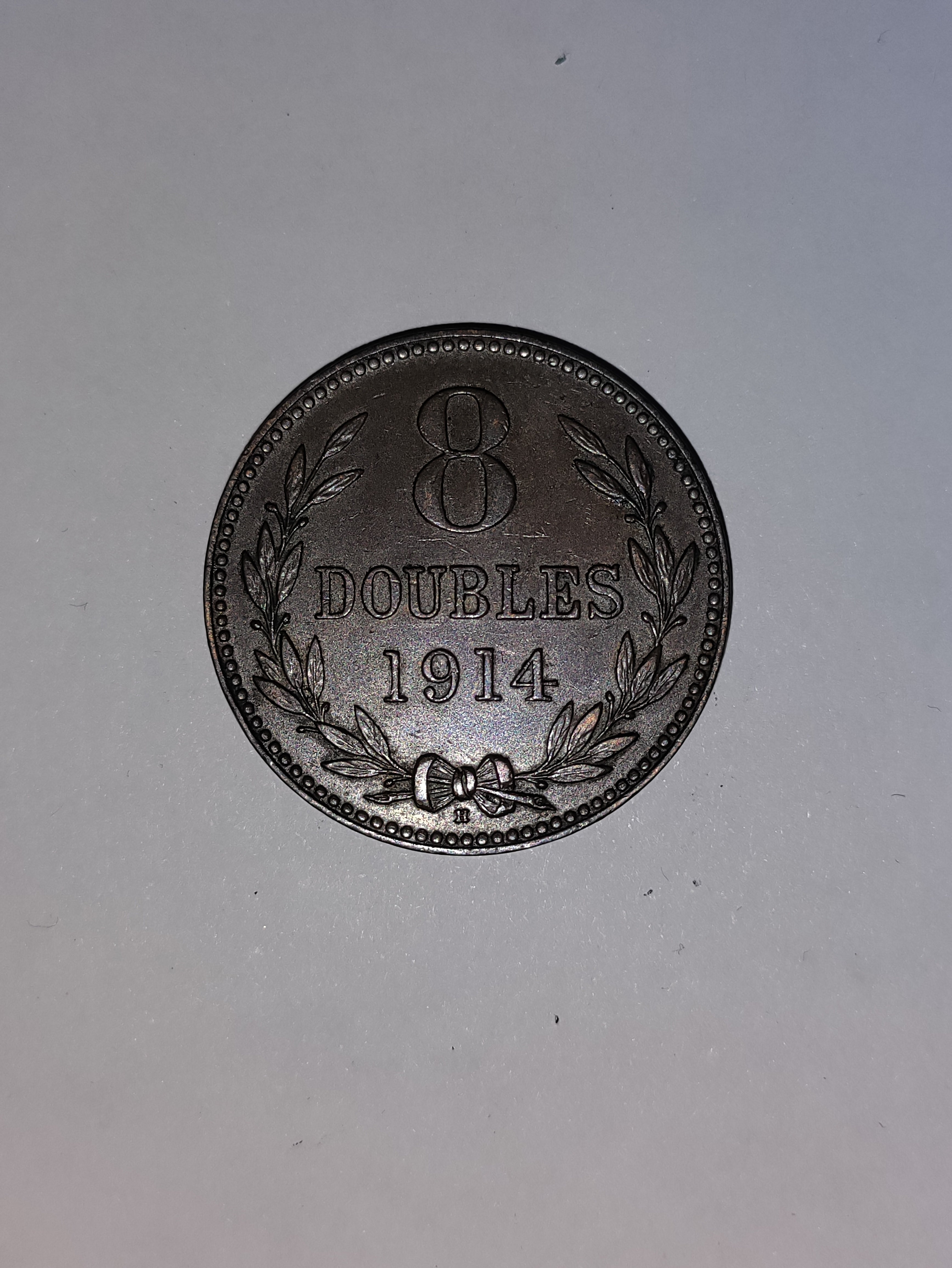 8 Doubles 1914 Guernsey
