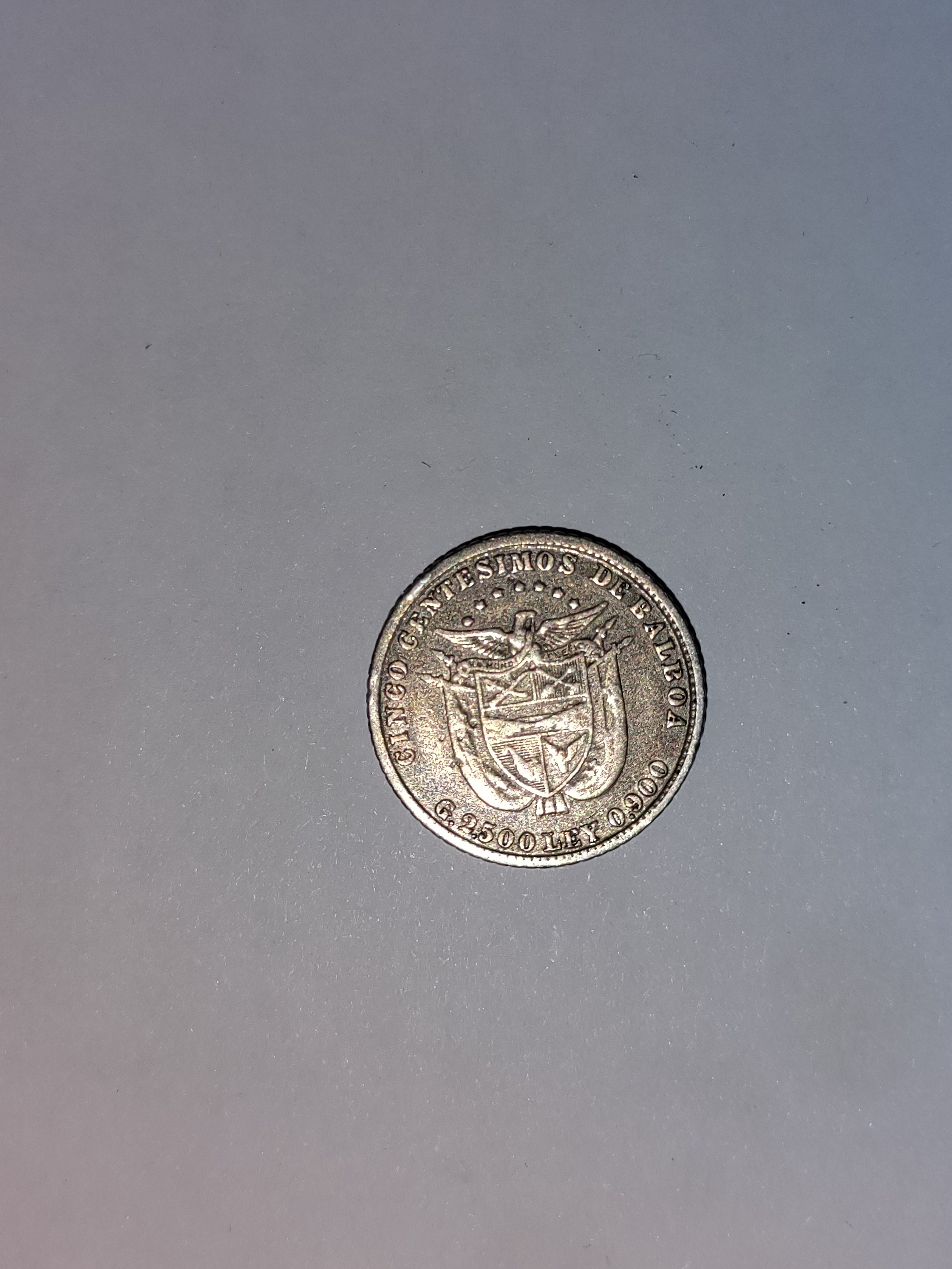 5 Centesimos Panama 1904 - Silver