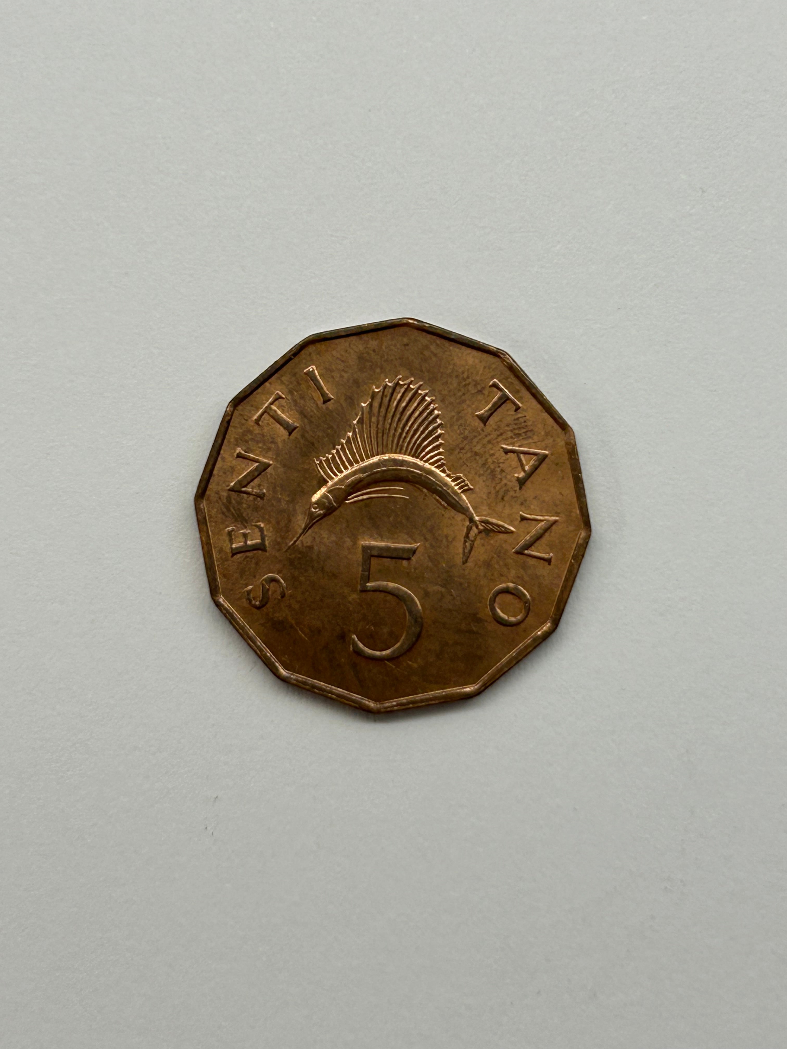 5 Senti Tanzania 1973
