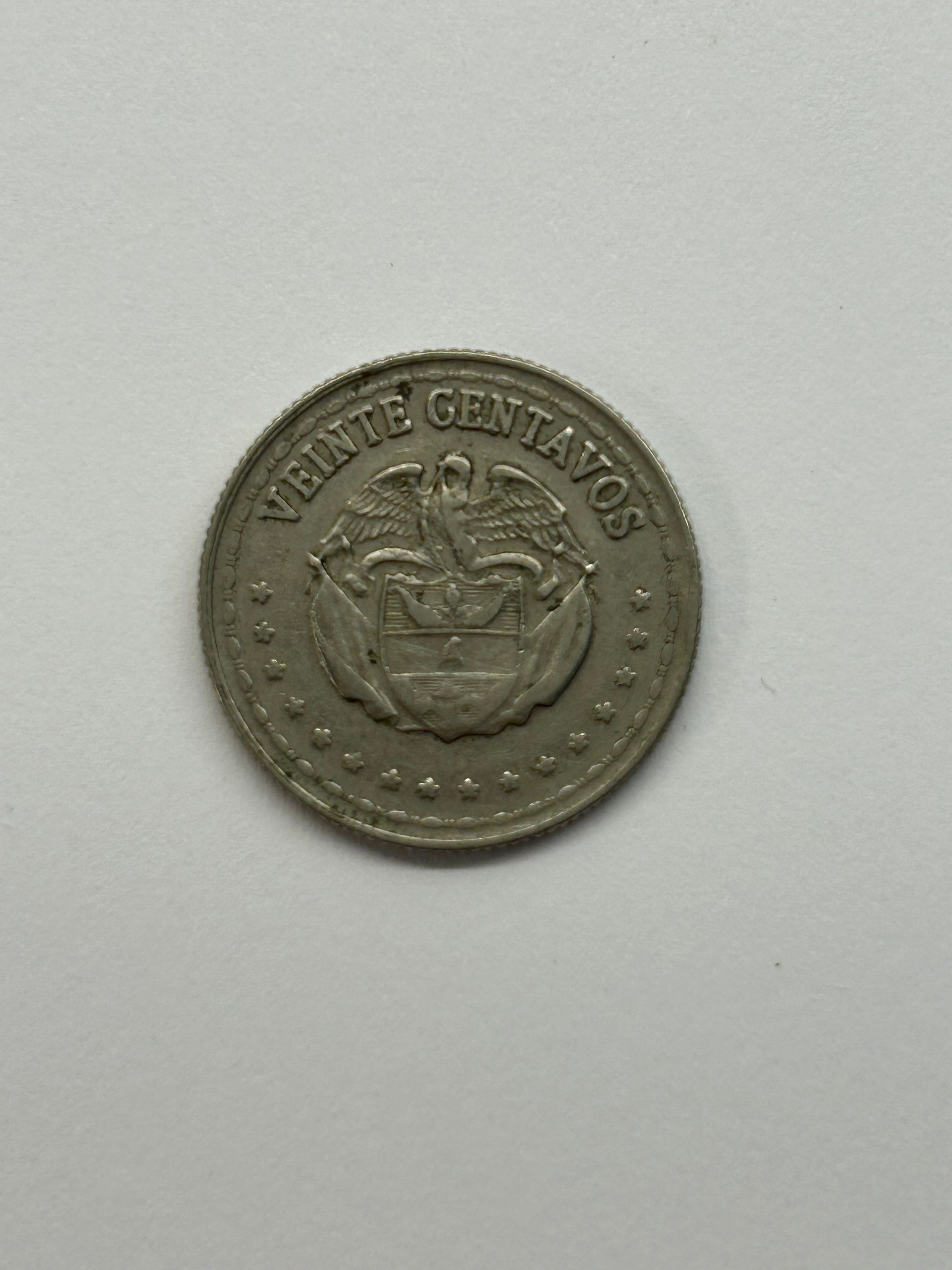 20 Centavos Colombia 1956