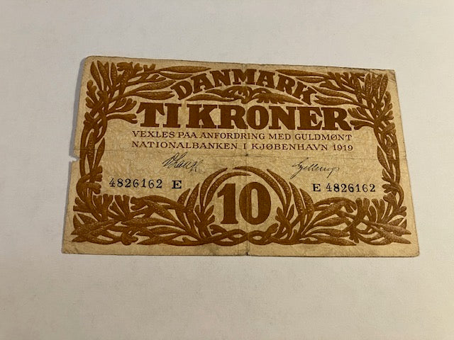 10 Kroner 1919 Danmark