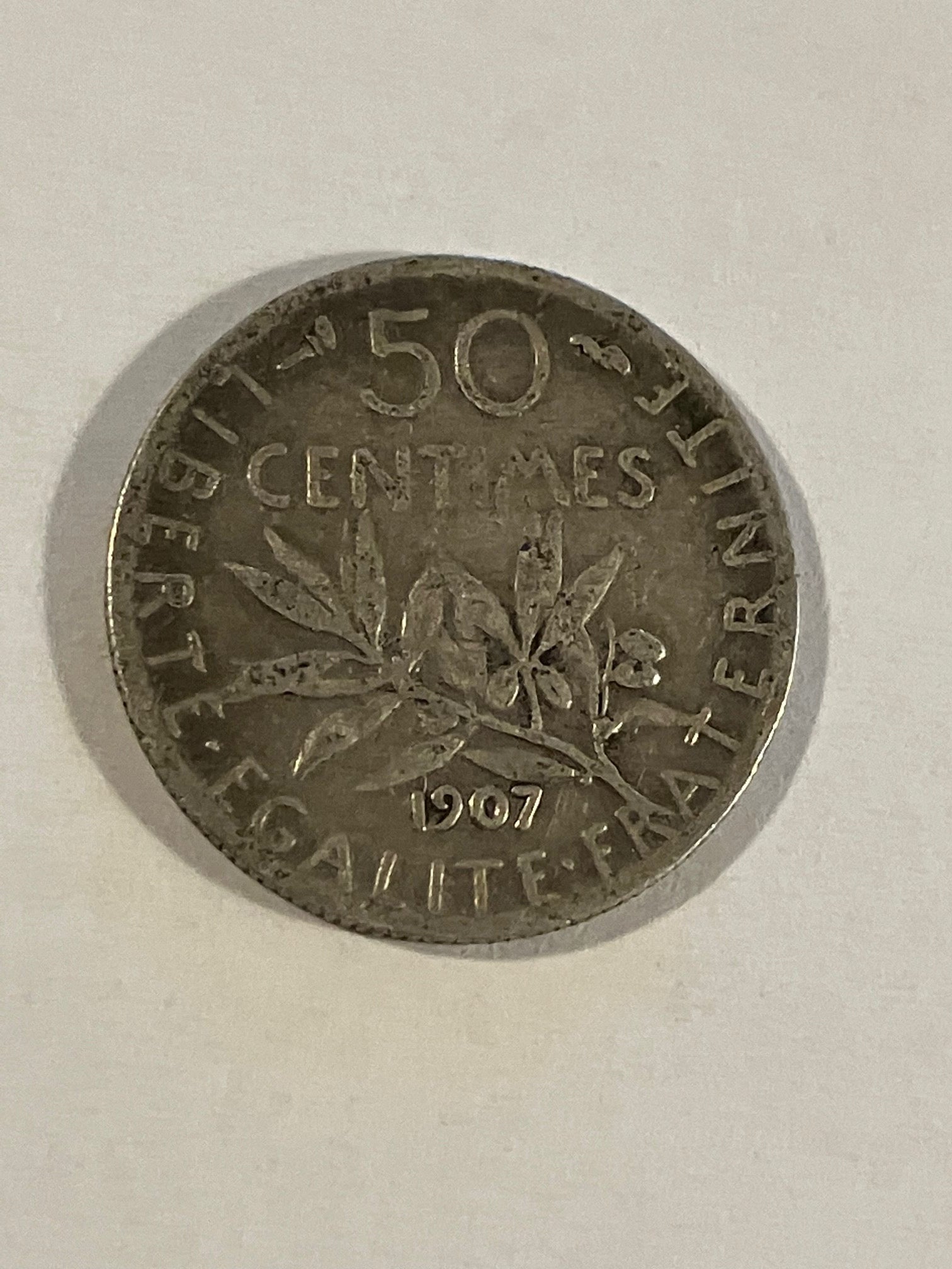 50 Centimes 1907 France