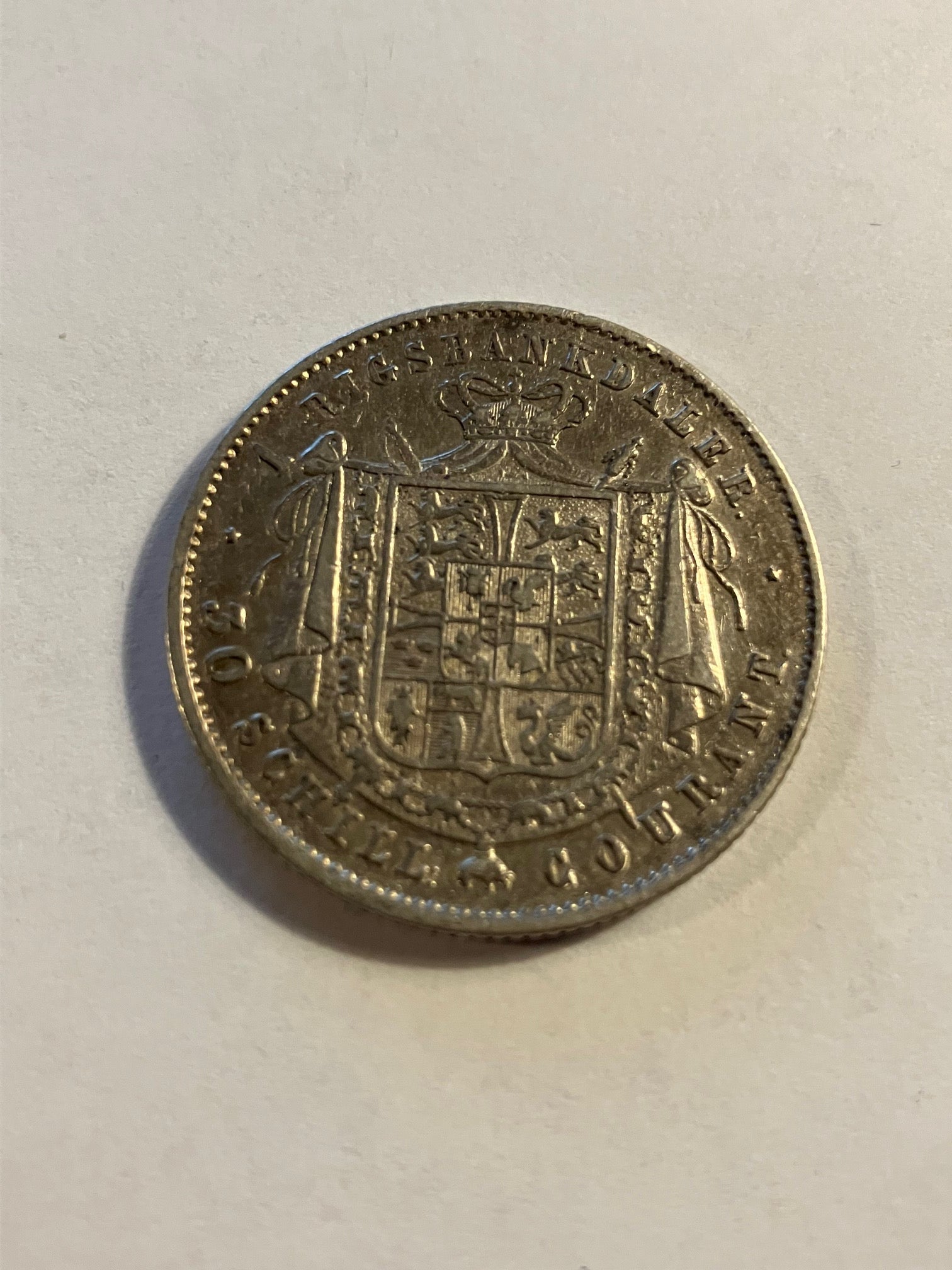 1 Rigsbankdaler 1847 VS Danmark