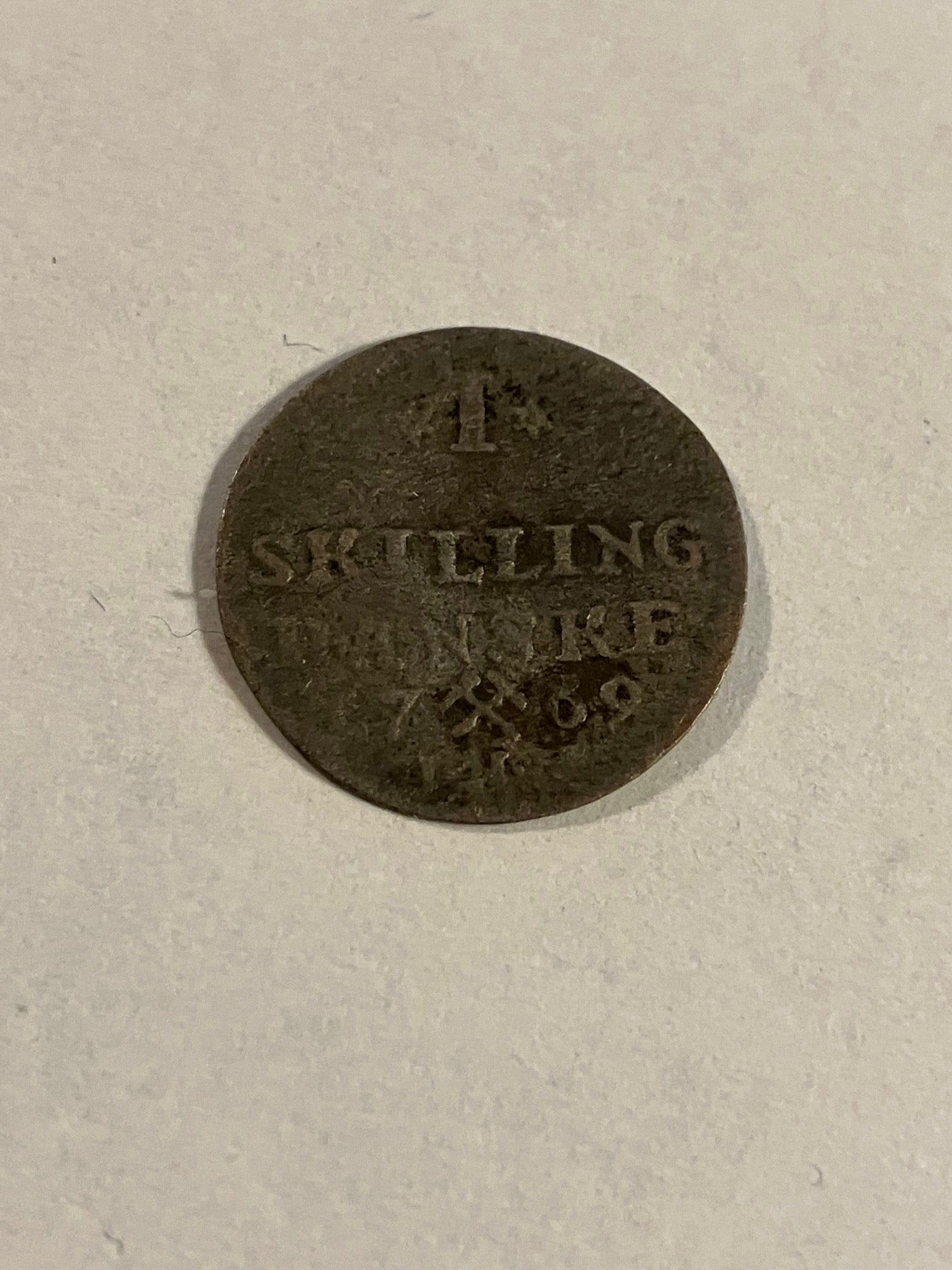 1 Skilling 1769 Norge