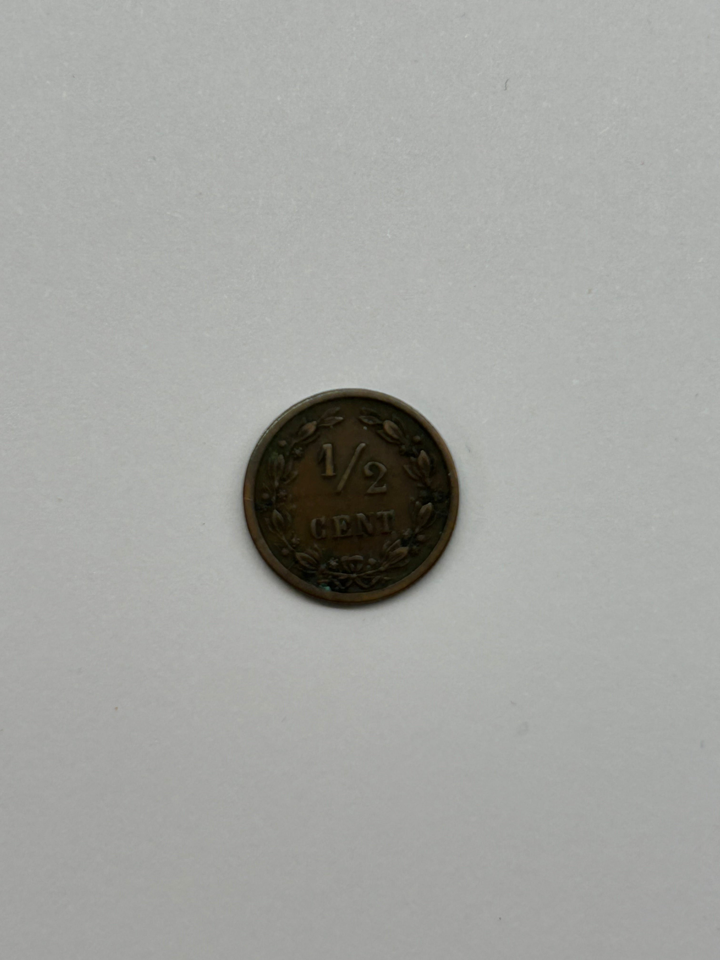 1/2 Cent 1901 Netherlands