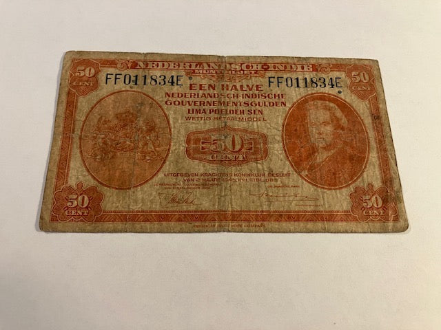 50 Cent Netherlands Indies 1945