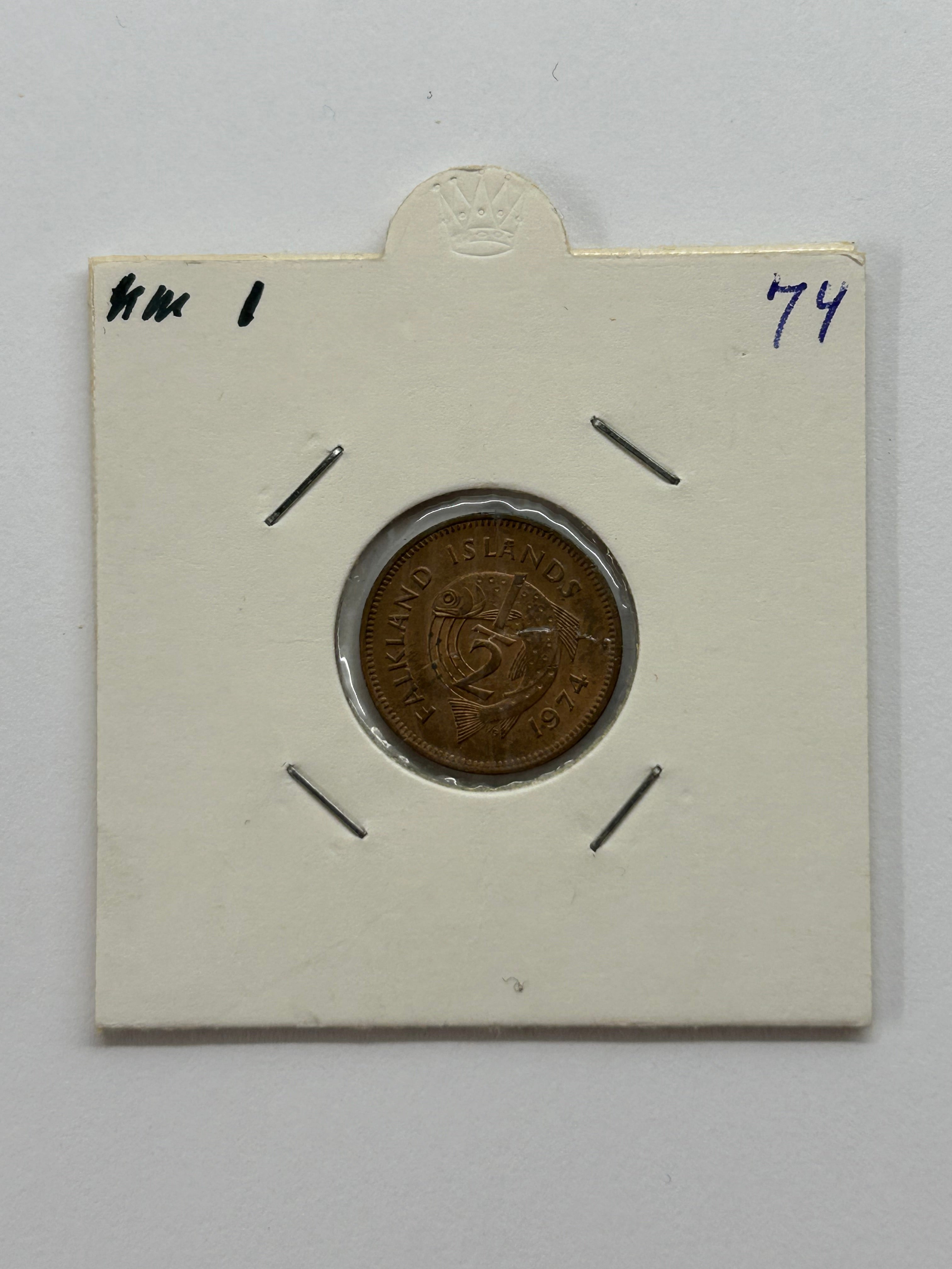 1/2 Pence Falkland Islands 1974