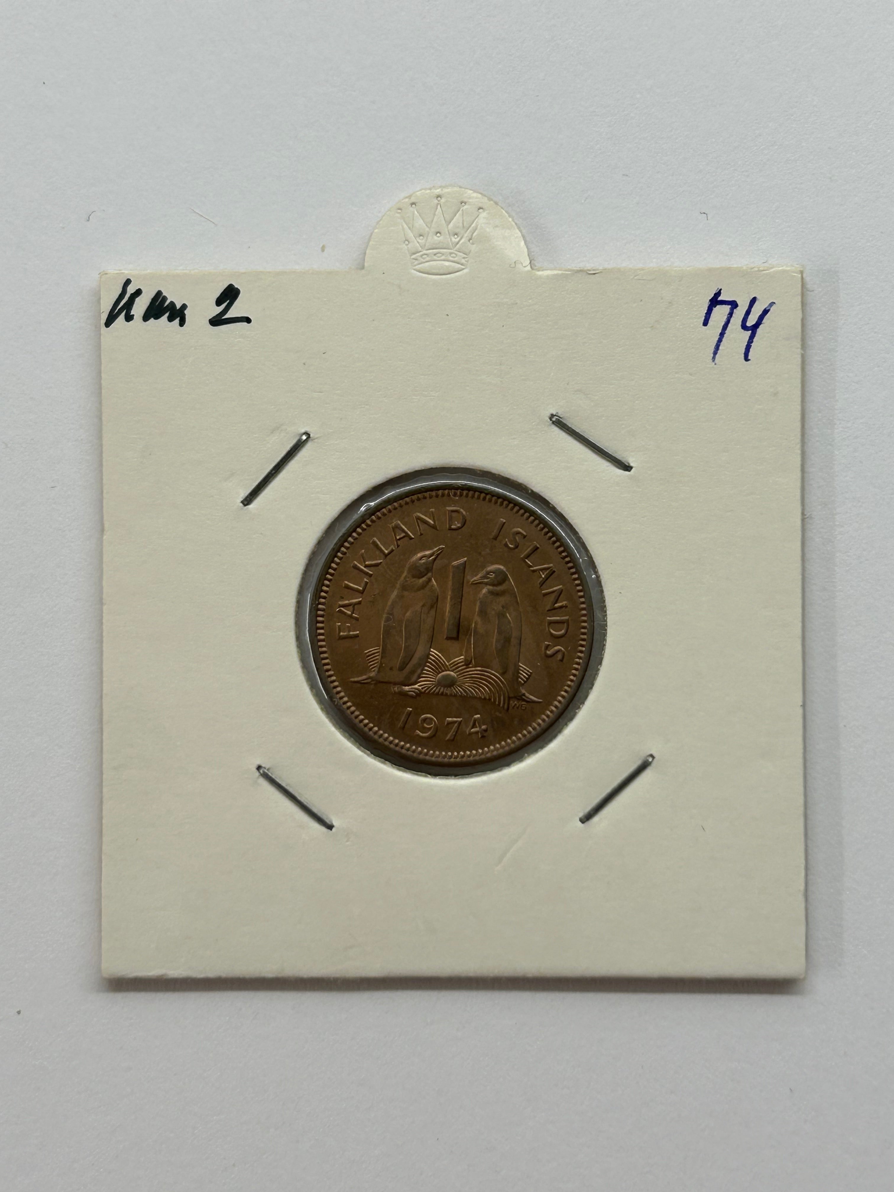 1 Pence Falkland Islands 1974