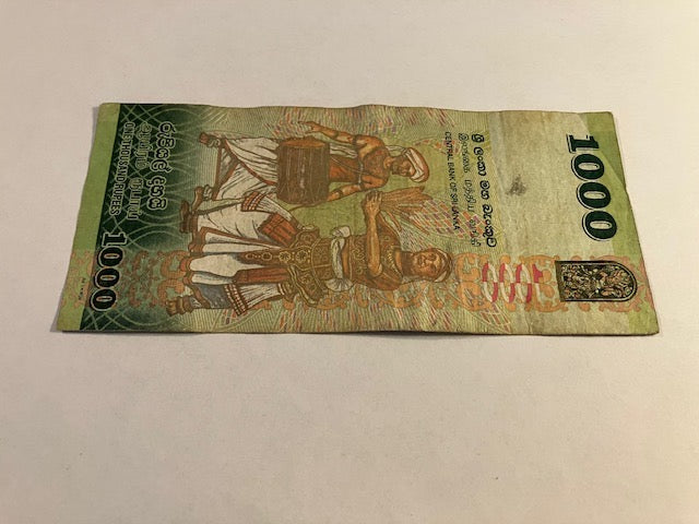 1000 Rupees Sri Lanka