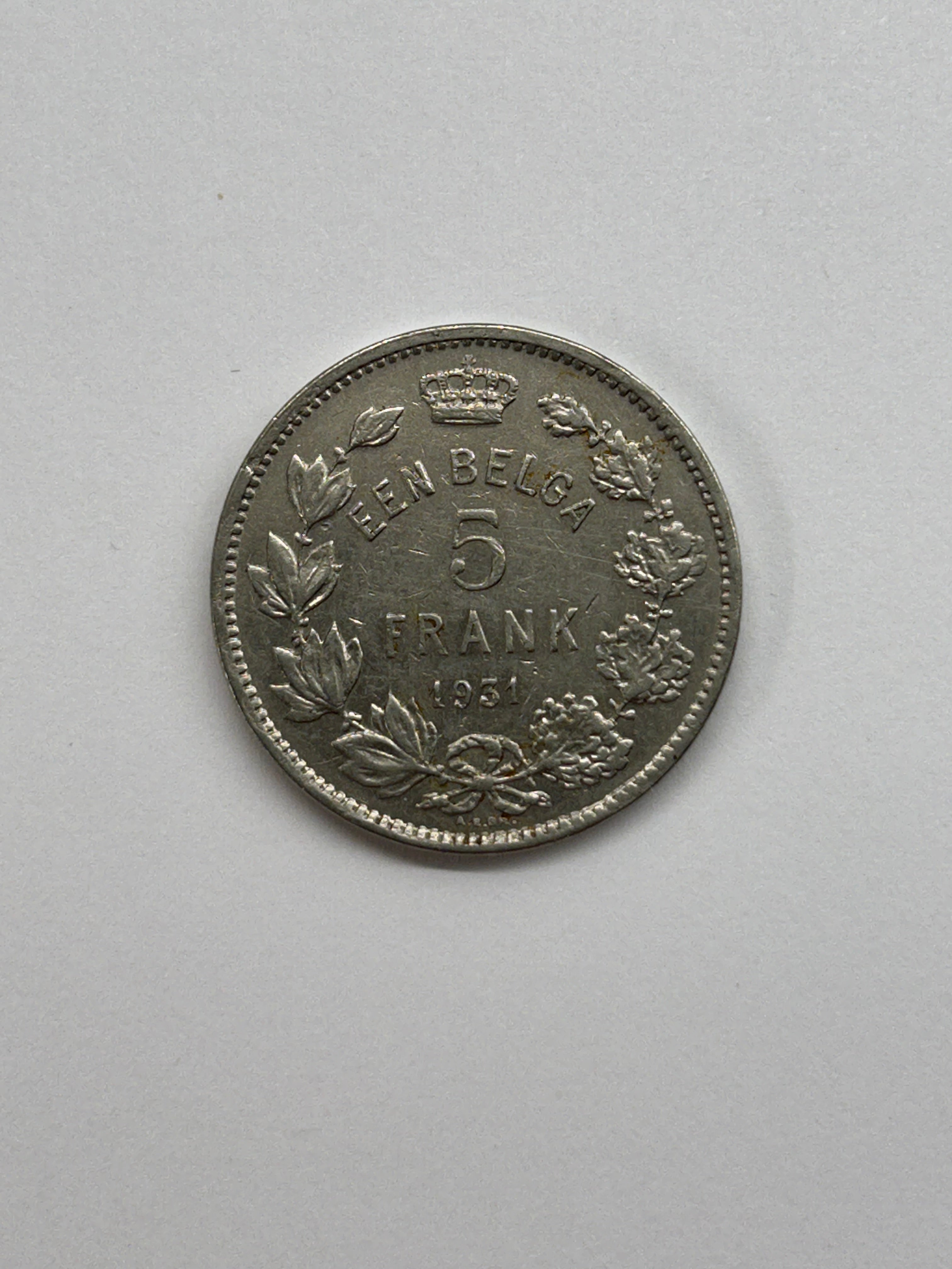 5 Francs Belgium 1931