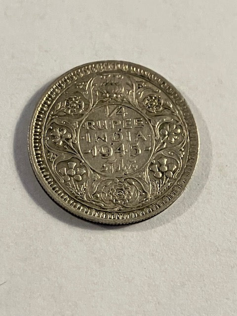 1/4 Rupee India 1945