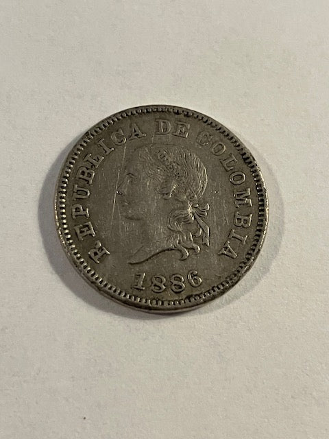 5 Centavos Colombia 1886