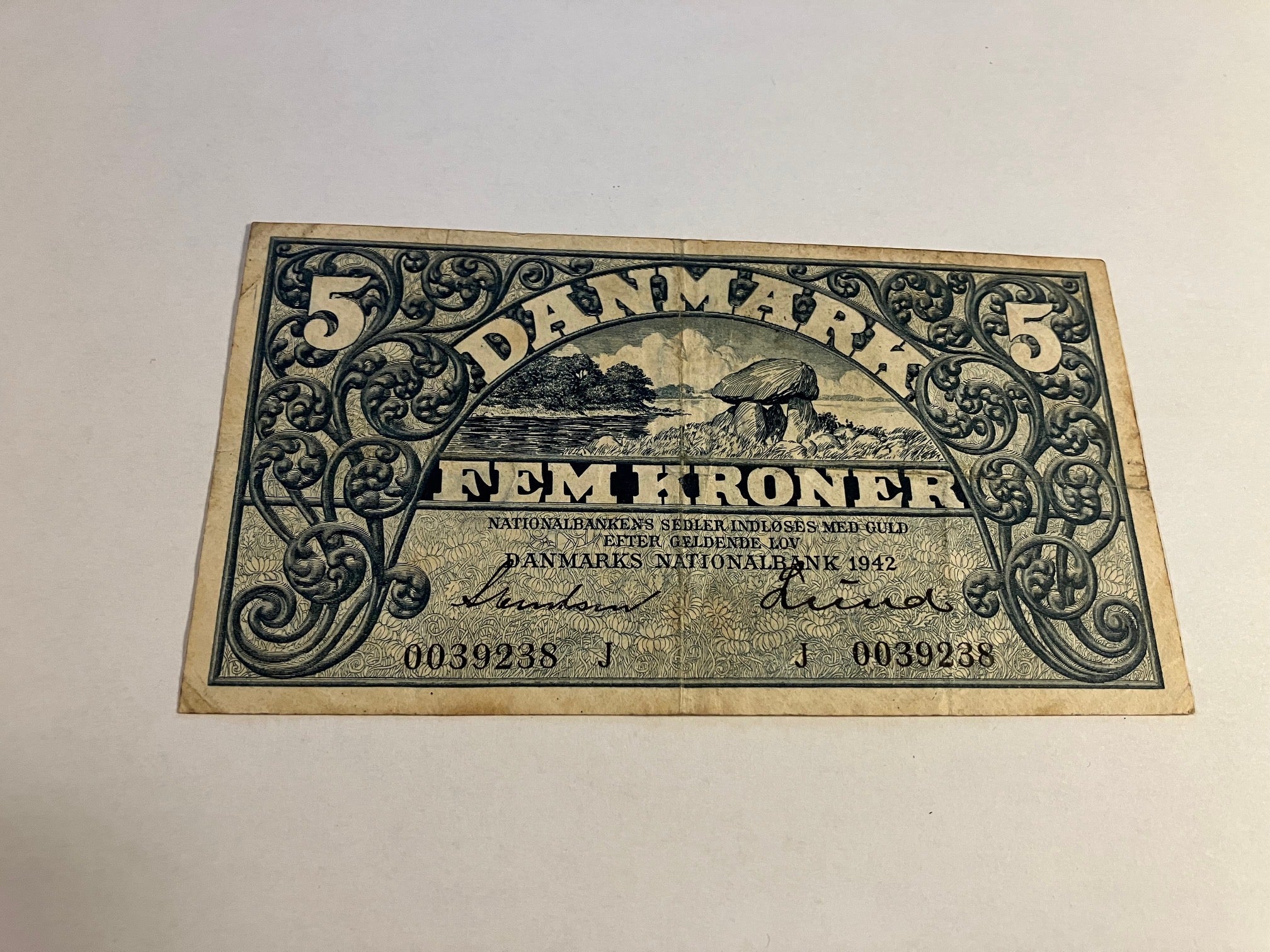 5 Kroner 1942 J Danmark