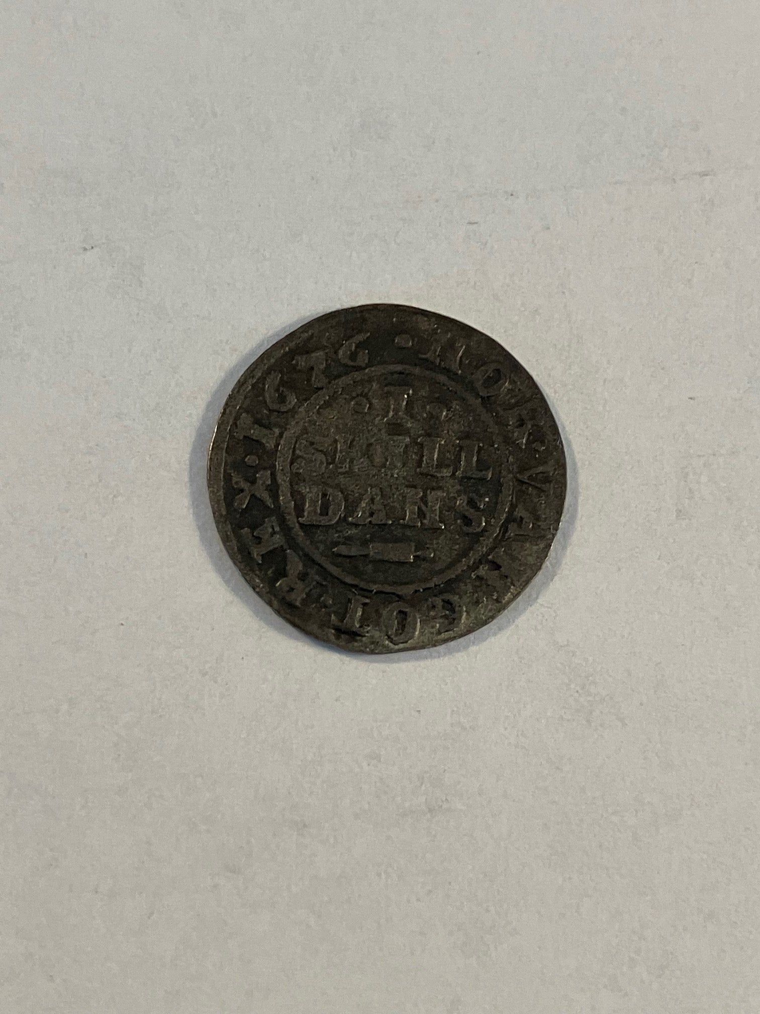 1 Skilling 1676 Danmark