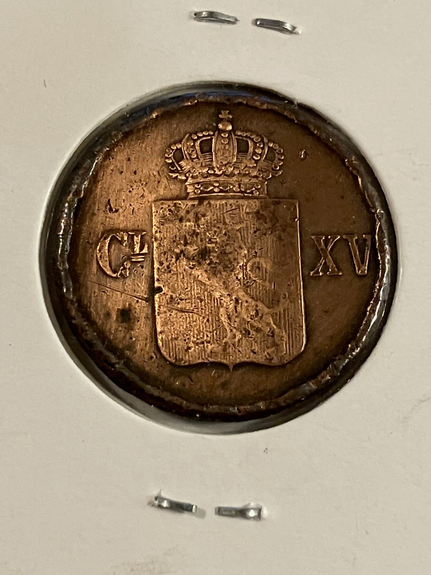 1/2 Skilling 1863 Norge - Dårlig stand
