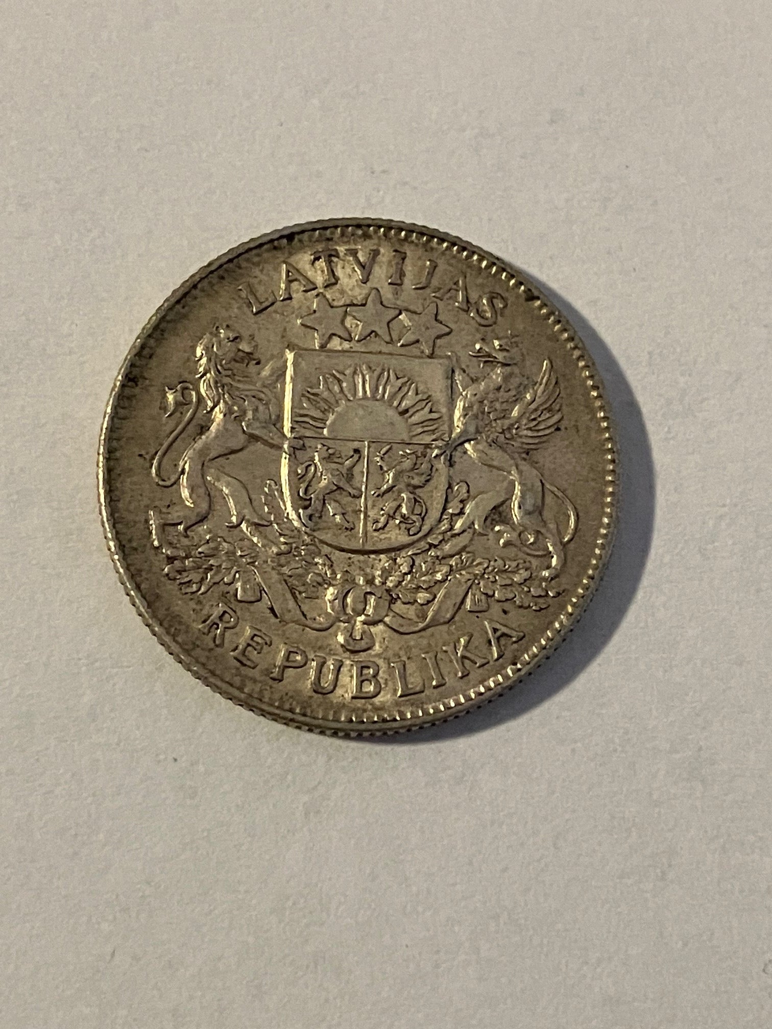 2 Lats 1926 Latvia