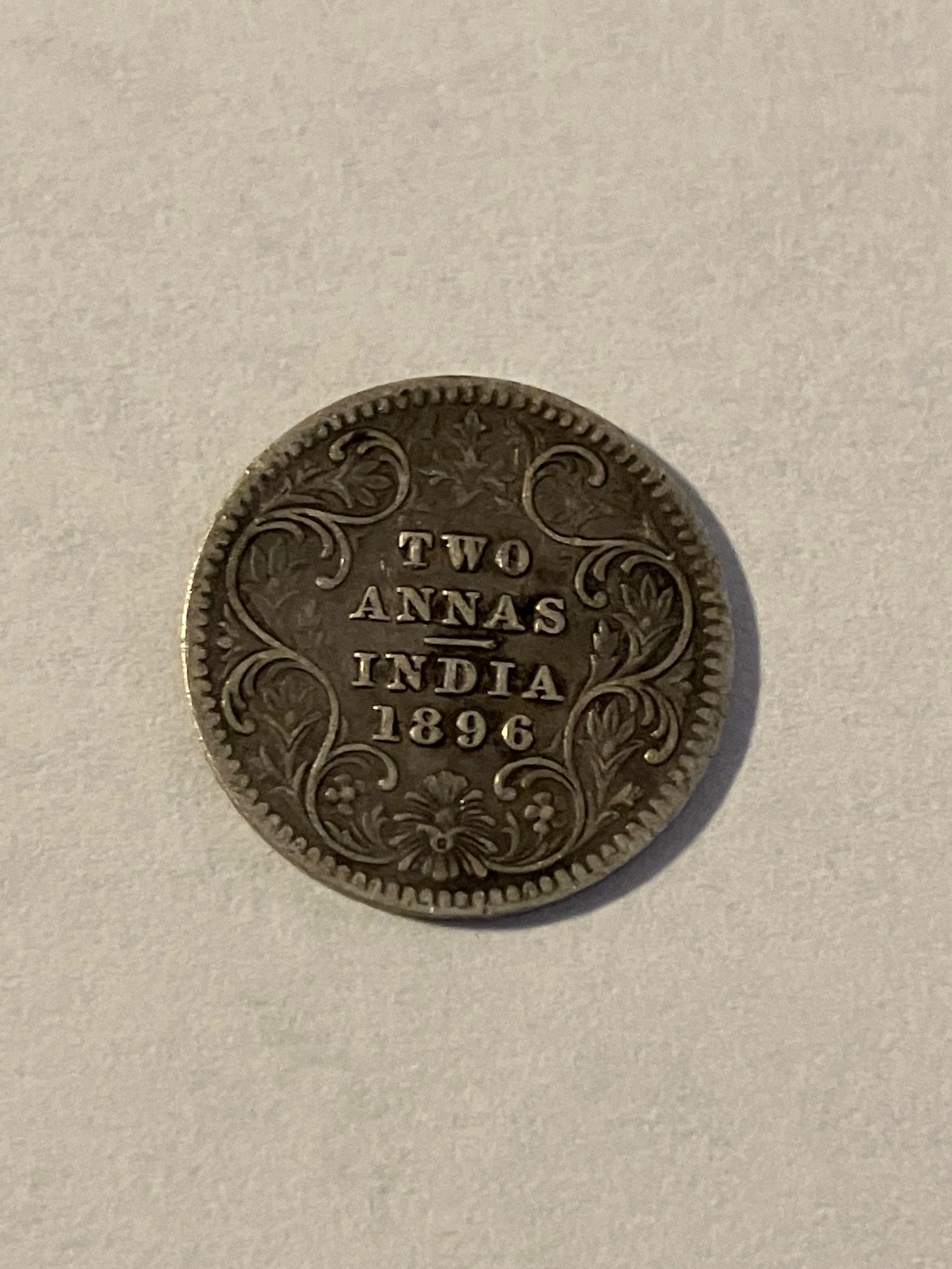 Two Annas India 1896