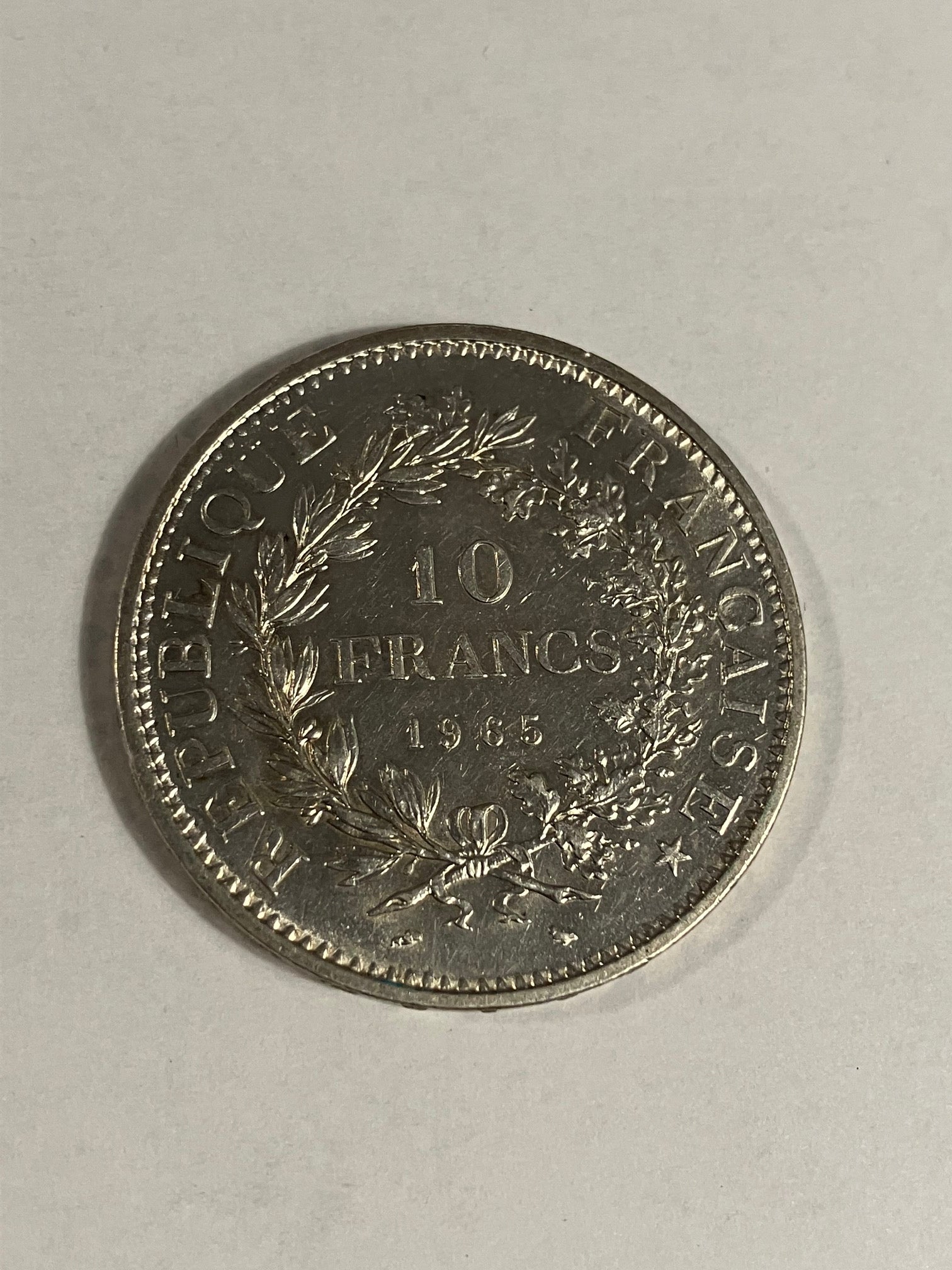10 Francs 1965 France - Silver