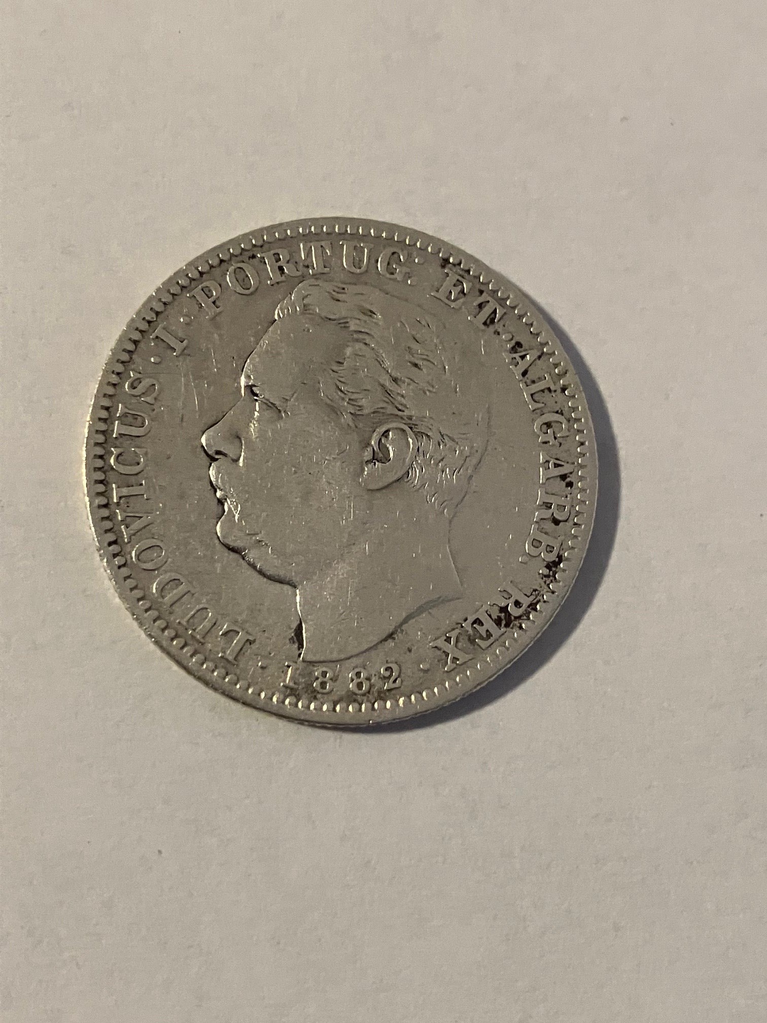 India Portuguese Uma Rupia 1882