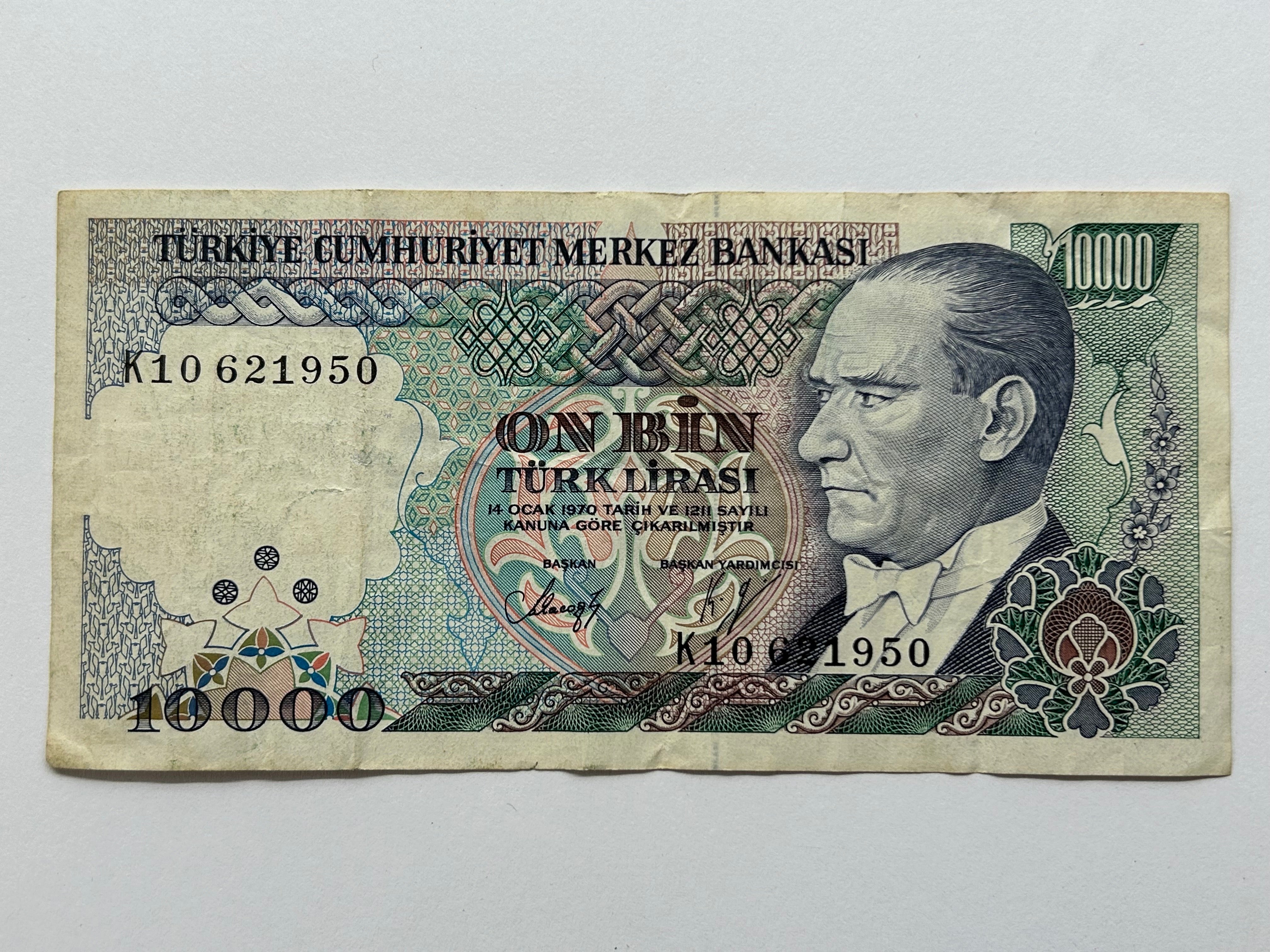 1000 Lira Turkey 1970