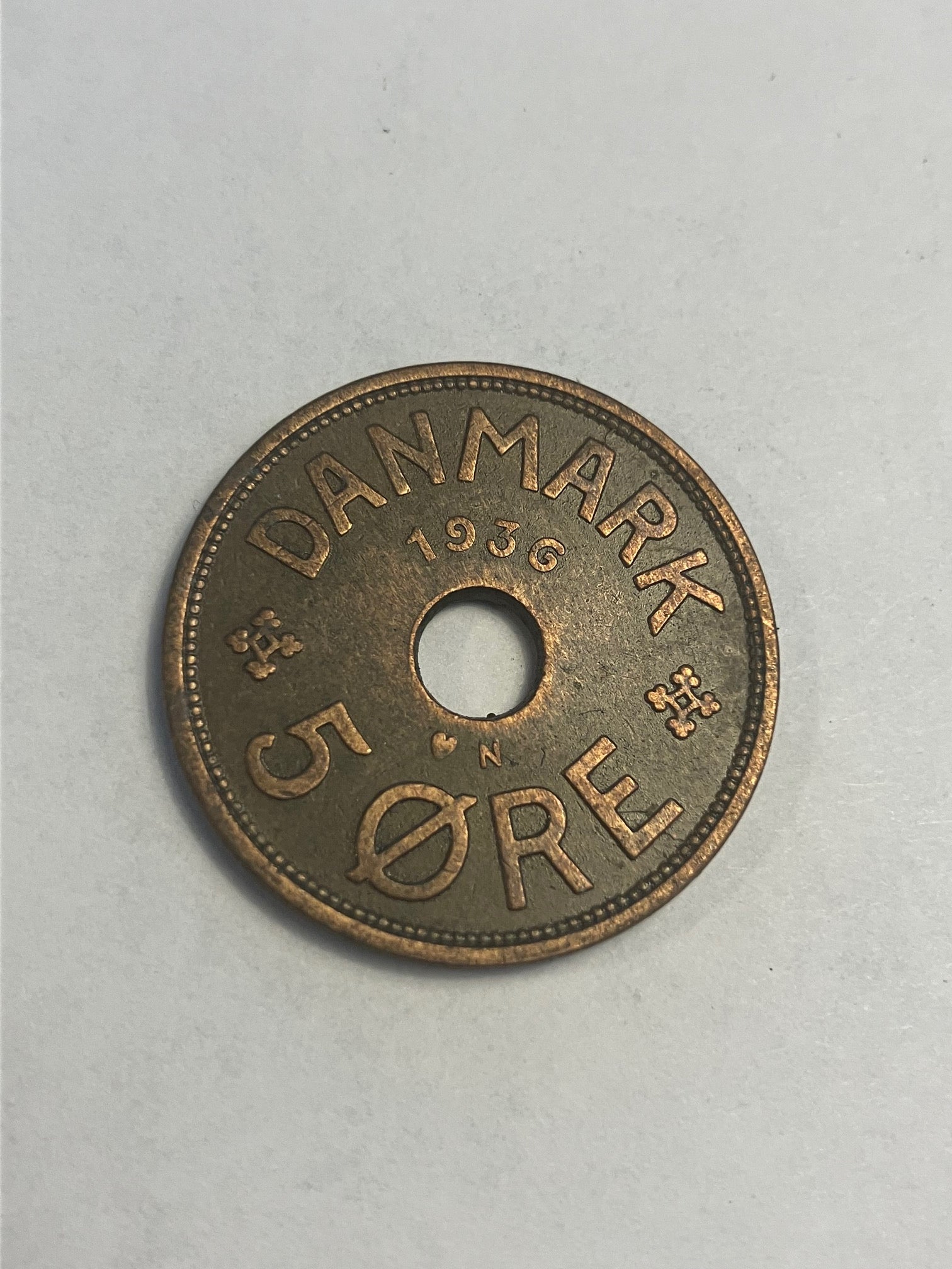 5 Øre 1936 Danmark