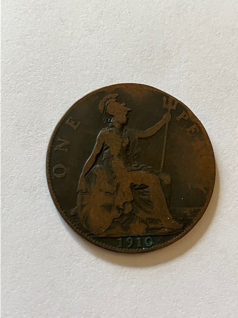 One Penny 1910 England