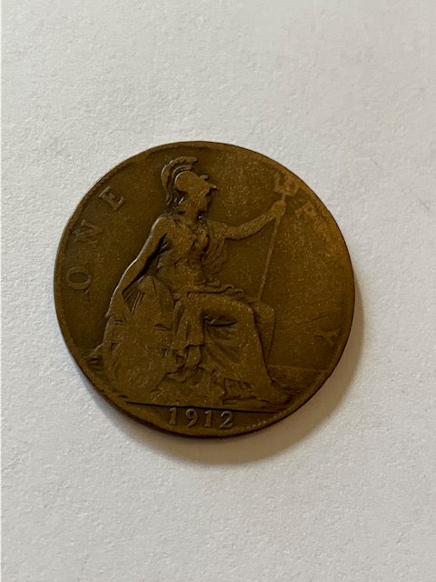 One Penny 1912 England