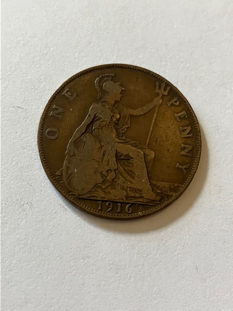 One Penny 1916 England