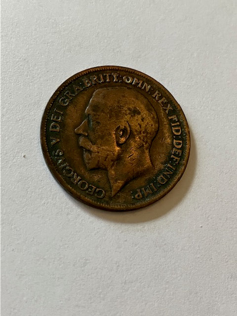 One Penny 1917 England