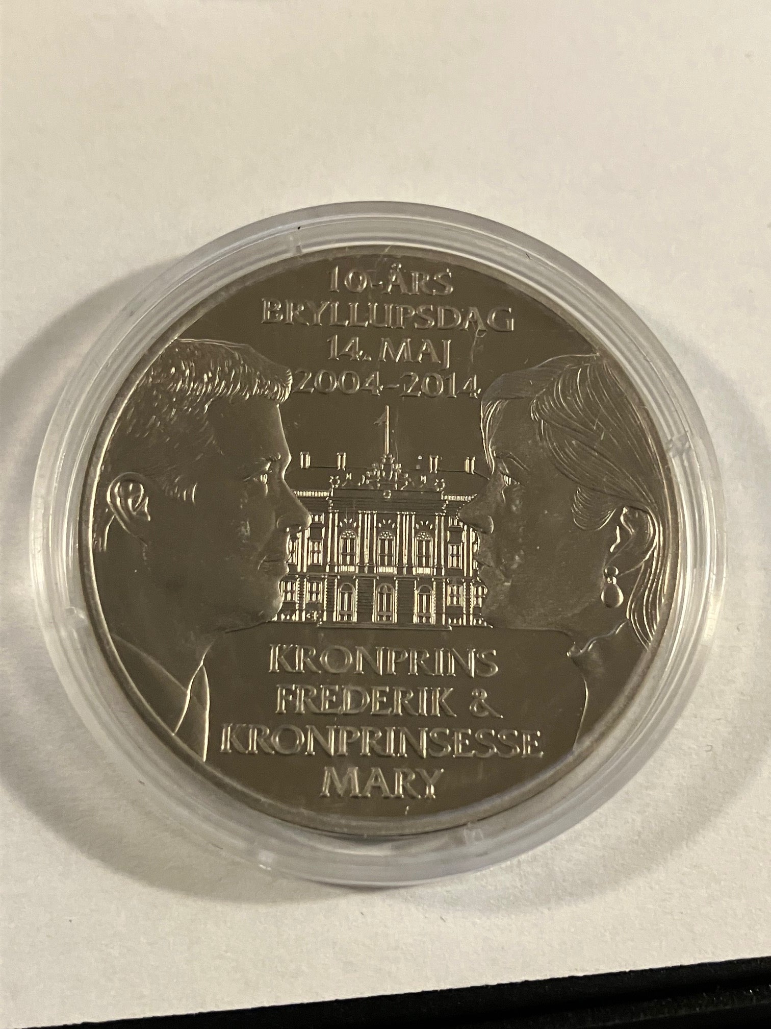 10-års Bryllupsdag Kronprins Frederik og Mary Medalje