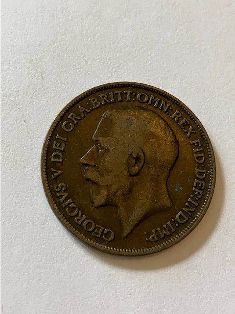 One Penny 1918 England