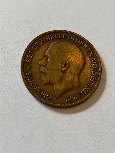 One Penny 1919 England