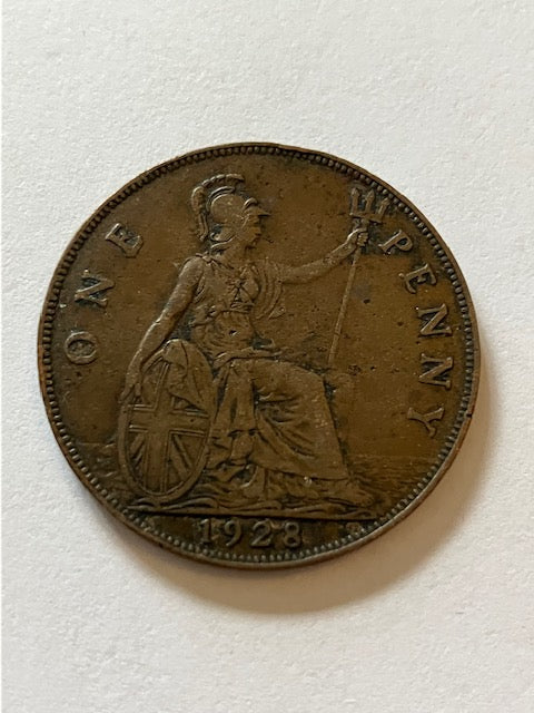 One Penny 1928 England