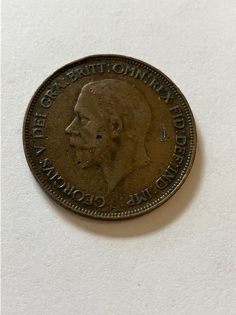 One Penny 1928 England