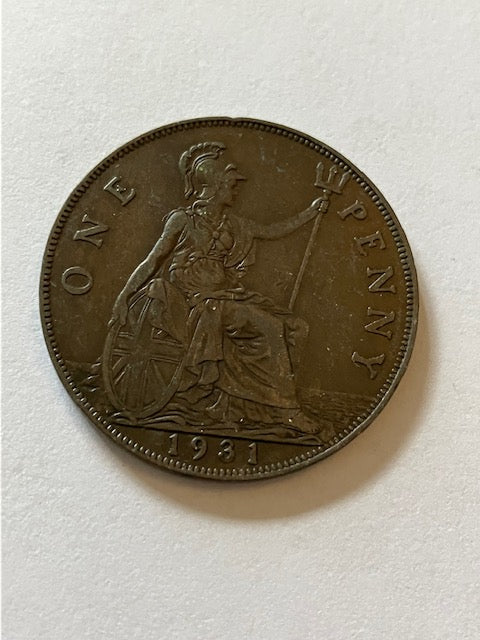 One Penny 1931 England