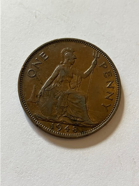 One Penny 1948 England
