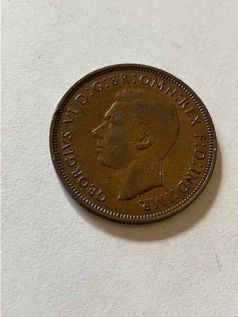 One Penny 1948 England