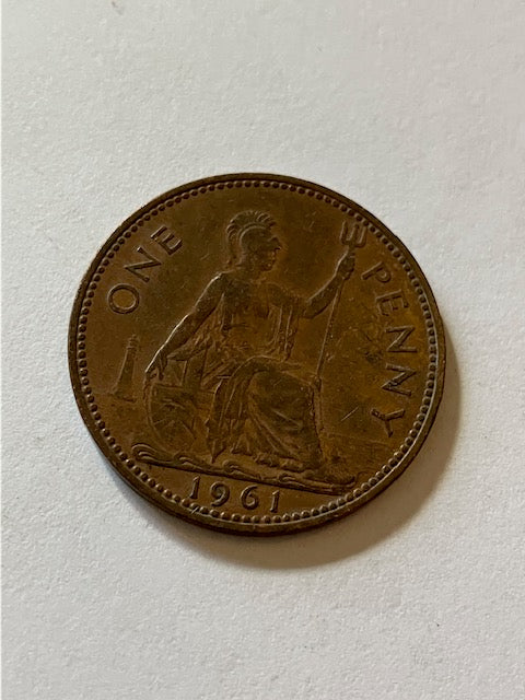 One Penny 1961 England